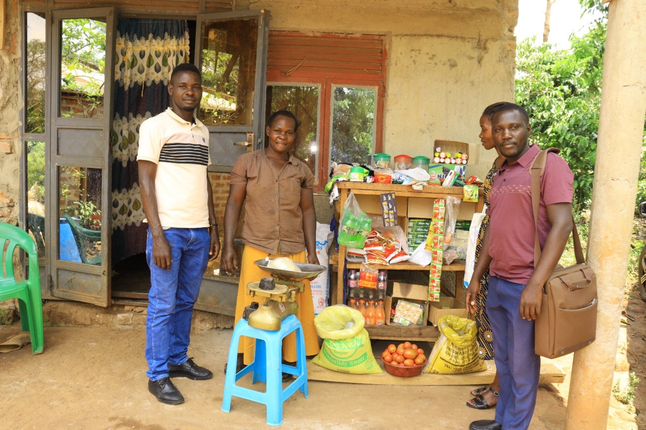 Mubiru Delvis with family — Caritas Mityana